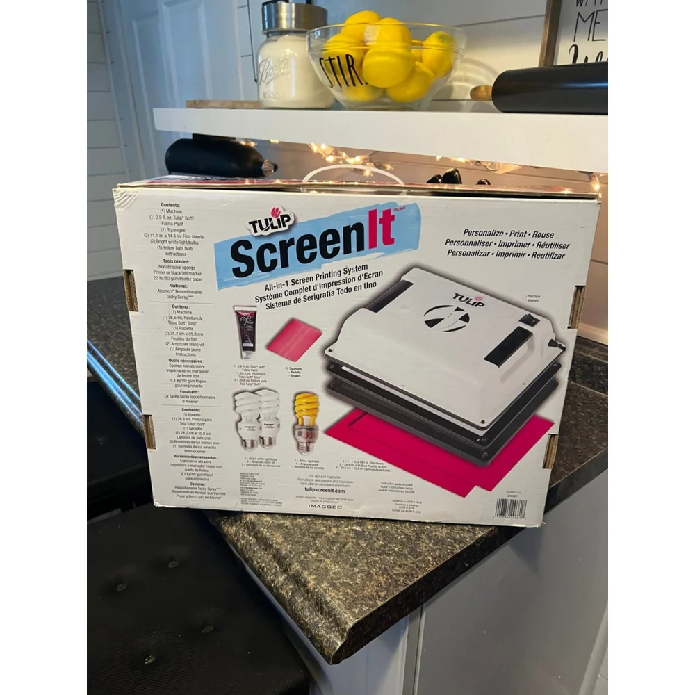 Tulip 29681 SCREENit Fabric Screen Printing Kit Light
